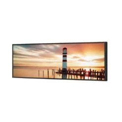 Navigating At Sunset (Long) -WALL ART DESGIN SALE navigating at sunset long canvas black floating frame 60x20cm 884643