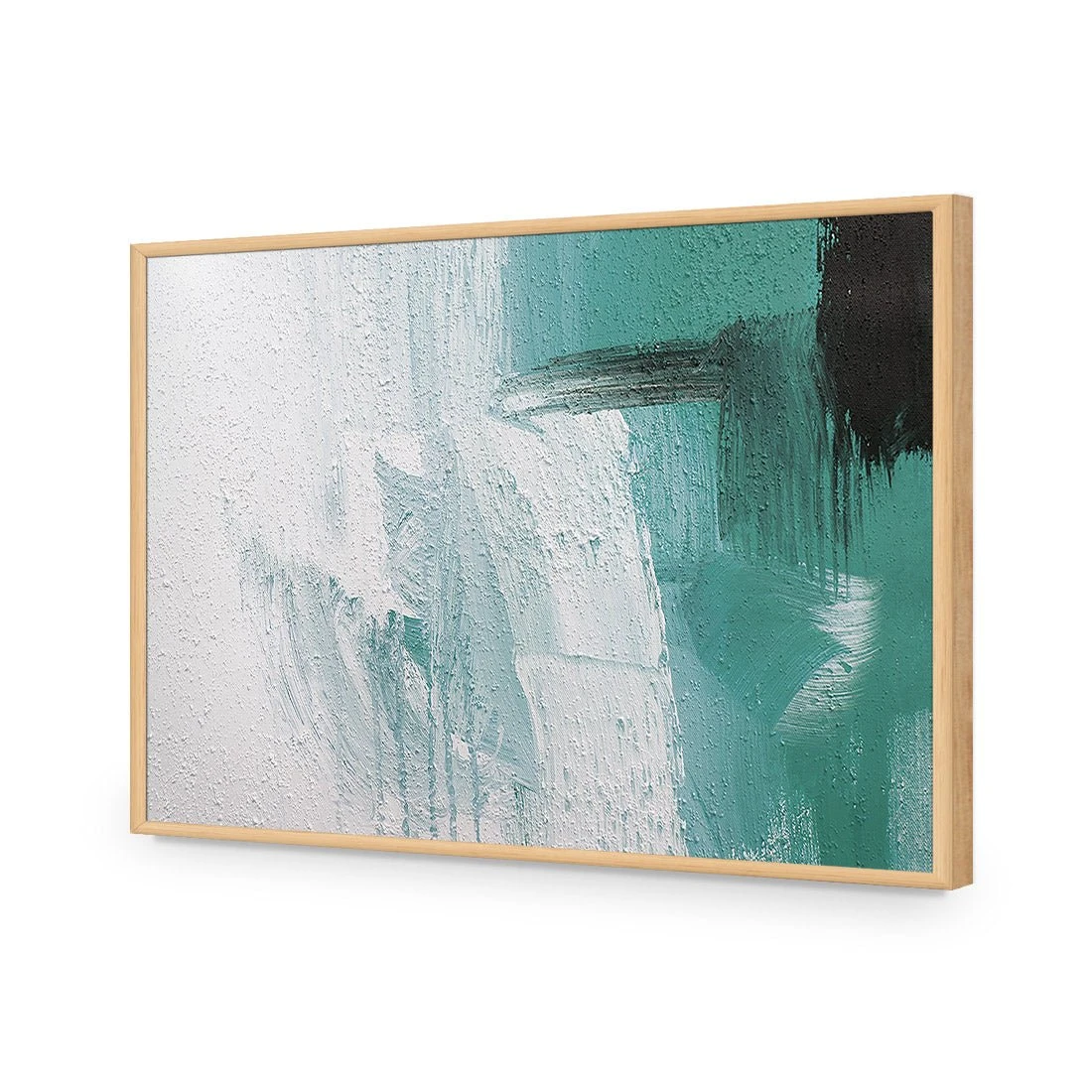 Nowhere to Run, Teal Nowhere To Run, Teal -WALL ART DESGIN SALE nowhere to run teal acrylic glass no border oak frame 45x30cm 488438