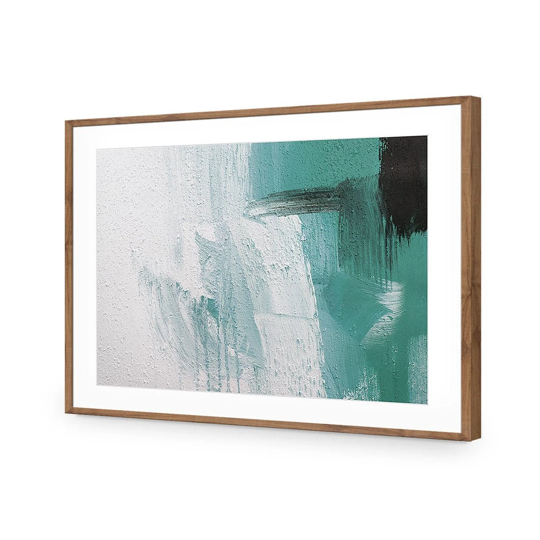 Nowhere to Run, Teal Nowhere To Run, Teal -WALL ART DESGIN SALE nowhere to run teal acrylic glass with border natural frame 45x30cm 433565