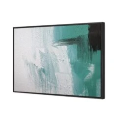 Nowhere To Run, Teal 4 Nowhere To Run, Teal -WALL ART DESGIN SALE nowhere to run teal canvas black floating frame 45x30cm 508607