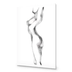 Nude Silhouette Arched -WALL ART DESGIN SALE nude silhouette arched acrylic glass no border no frame 45x30cm 448703