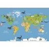 Nursery World Map -WALL ART DESGIN SALE nursery world map canvas stretched canvas 45x30cm 558840