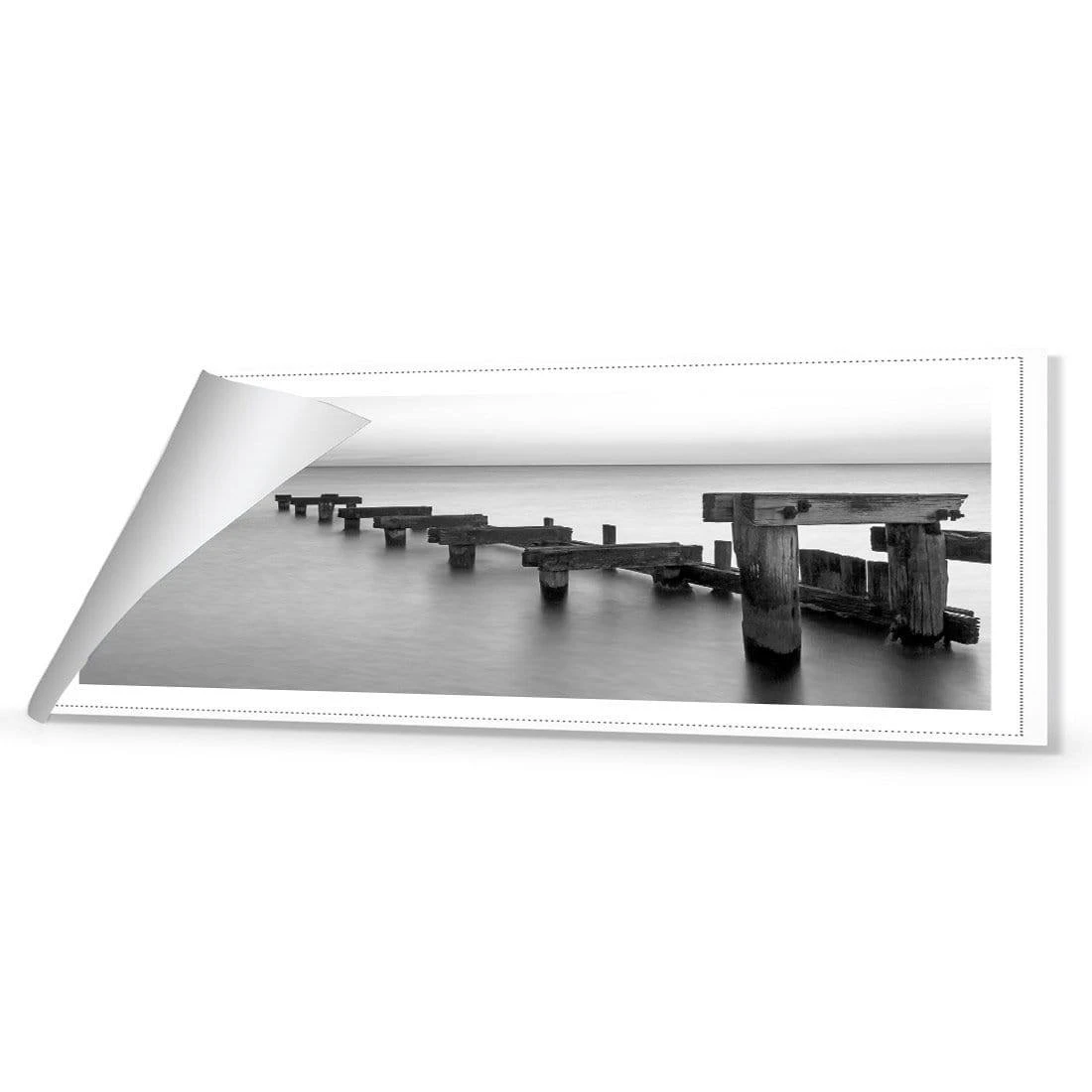 Old Bay Jetty, Black and White (long) Old Bay Jetty, Black And White (long) -WALL ART DESGIN SALE old bay jetty black and white long canvas rolled canvas 60x20cm 334991