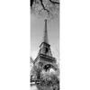 Old Time Eiffel Tower Black And White (Long) -WALL ART DESGIN SALE old time eiffel tower black and white long canvas stretched canvas 60x20cm 930543