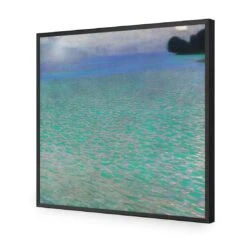 On The Lake Attersee By Gustav Klimt -WALL ART DESGIN SALE on the lake attersee by gustav klimt acrylic glass no border black frame 37x37cm 597158
