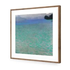 On The Lake Attersee By Gustav Klimt -WALL ART DESGIN SALE on the lake attersee by gustav klimt acrylic glass with border natural frame 37x37cm 422556