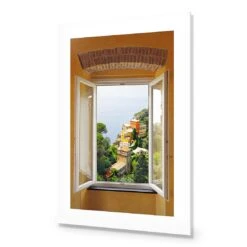 Open Window In Italy -WALL ART DESGIN SALE open window in italy canvas stretched canvas 45x30cm 374842