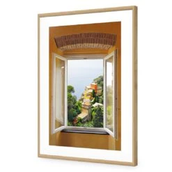 Open Window In Italy -WALL ART DESGIN SALE open window in italy canvas stretched canvas 45x30cm 509504