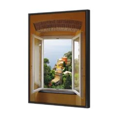 Open Window In Italy -WALL ART DESGIN SALE open window in italy canvas stretched canvas 45x30cm 567227