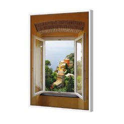 Open Window In Italy -WALL ART DESGIN SALE open window in italy canvas stretched canvas 45x30cm 571999