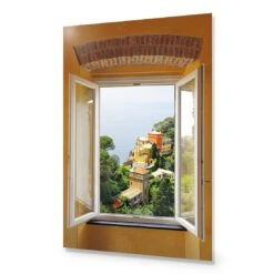 Open Window In Italy -WALL ART DESGIN SALE open window in italy canvas stretched canvas 45x30cm 719607