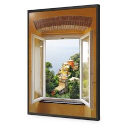 Open Window In Italy -WALL ART DESGIN SALE open window in italy canvas stretched canvas 45x30cm 951076