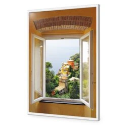 Open Window In Italy -WALL ART DESGIN SALE open window in italy canvas stretched canvas 45x30cm 979641