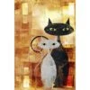 Ornamental Cats (Portrait) -WALL ART DESGIN SALE ornamental cats portrait canvas stretched canvas 45x30cm 268570