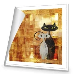 Ornamental Cats (Square) -WALL ART DESGIN SALE ornamental cats square canvas rolled canvas 37x37cm 375895