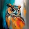 Owl Portrait II -WALL ART DESGIN SALE owl portrait ii canvas stretched canvas 37x37cm 240870