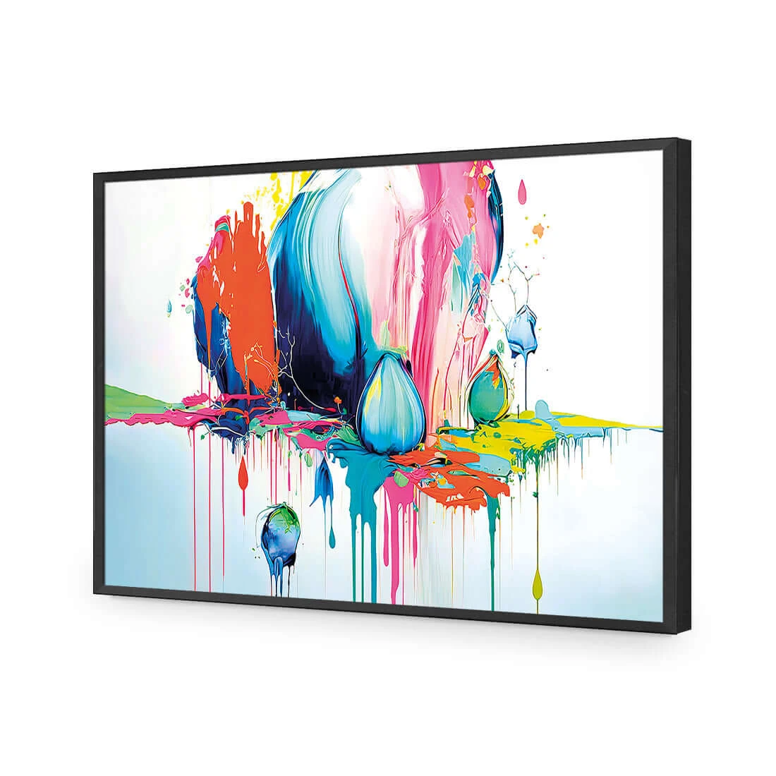 Paint Drip Buds (Rectangle) Paint Drip Buds (Rectangle) -WALL ART DESGIN SALE paint drip buds rectangle acrylic glass no border black frame 45x30cm 458786