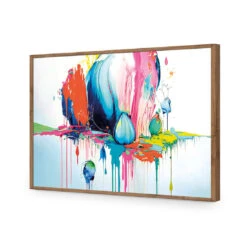 Paint Drip Buds (Rectangle) 18 Paint Drip Buds (Rectangle) -WALL ART DESGIN SALE paint drip buds rectangle acrylic glass no border natural frame 45x30cm 903774