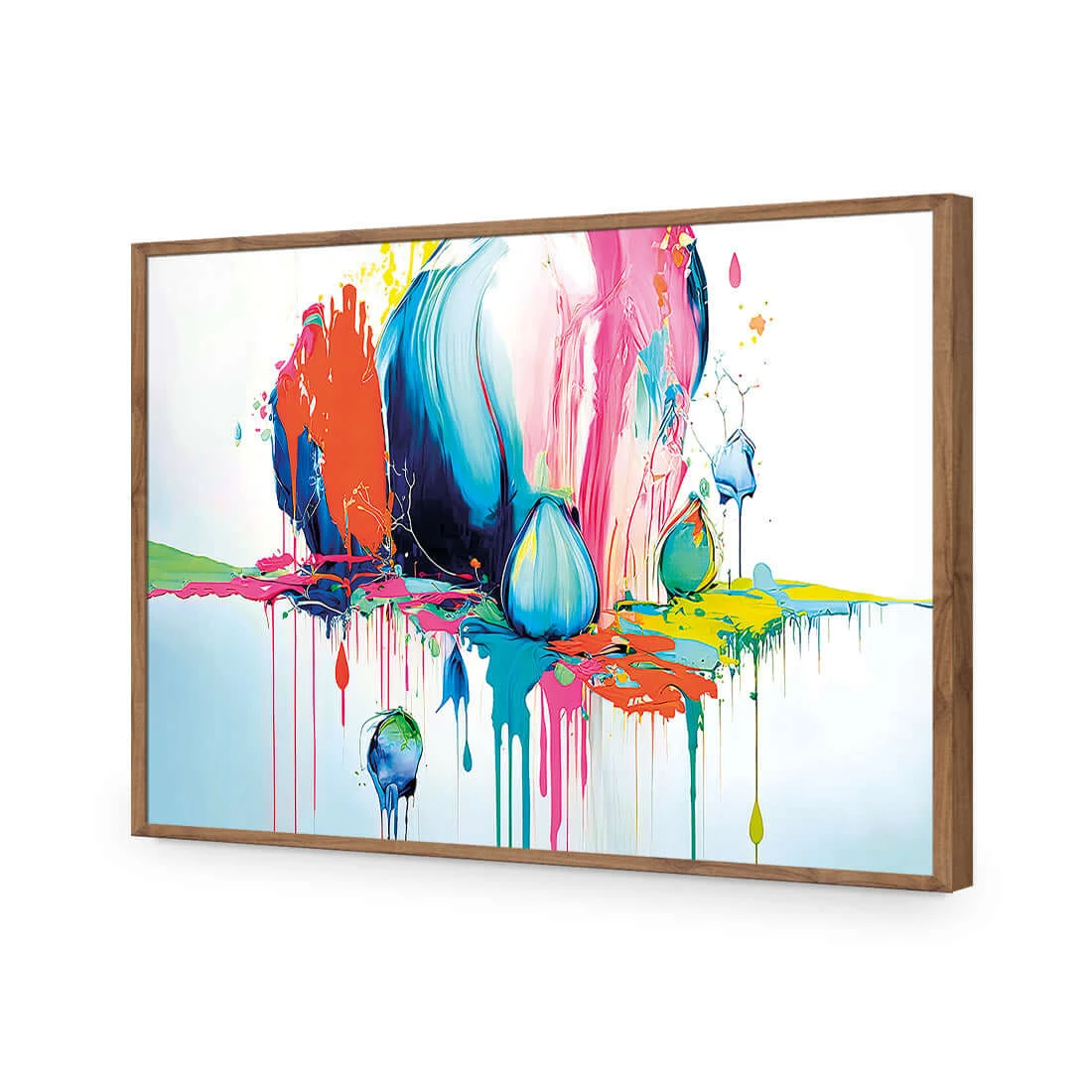 Paint Drip Buds (Rectangle) Paint Drip Buds (Rectangle) -WALL ART DESGIN SALE paint drip buds rectangle acrylic glass no border natural frame 45x30cm 903774