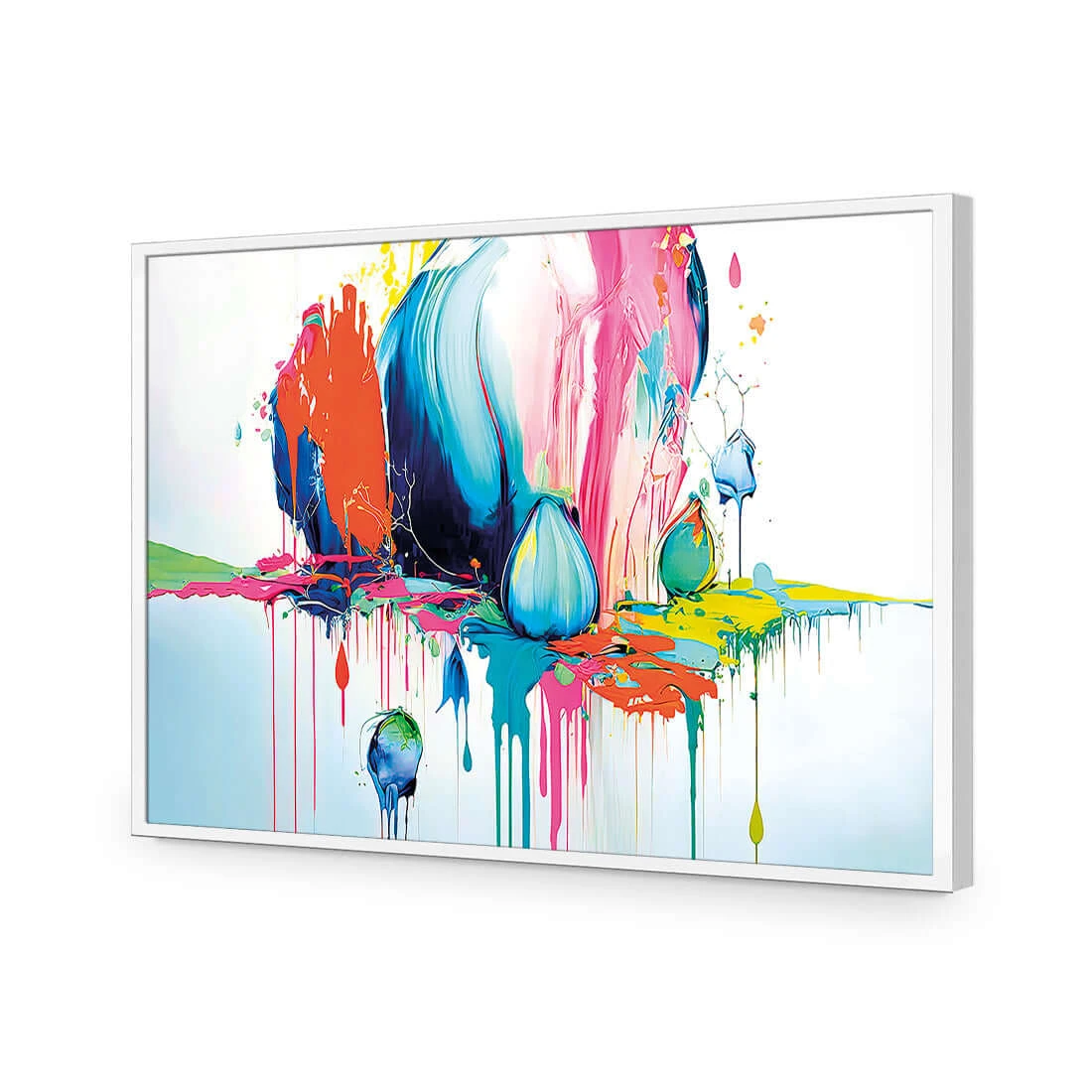 Paint Drip Buds (Rectangle) Paint Drip Buds (Rectangle) -WALL ART DESGIN SALE paint drip buds rectangle acrylic glass no border white frame 45x30cm 783301