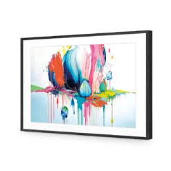 Paint Drip Buds (Rectangle) 10 Paint Drip Buds (Rectangle) -WALL ART DESGIN SALE paint drip buds rectangle acrylic glass with border black frame 45x30cm 651233