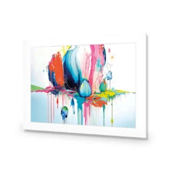 Paint Drip Buds (Rectangle) 9 Paint Drip Buds (Rectangle) -WALL ART DESGIN SALE paint drip buds rectangle acrylic glass with border no frame 45x30cm 138912