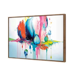 Paint Drip Buds (Rectangle) 7 Paint Drip Buds (Rectangle) -WALL ART DESGIN SALE paint drip buds rectangle canvas natural floating frame 45x30cm 532504