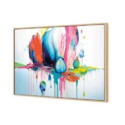 Paint Drip Buds (Rectangle) 6 Paint Drip Buds (Rectangle) -WALL ART DESGIN SALE paint drip buds rectangle canvas oak floating frame 45x30cm 542711