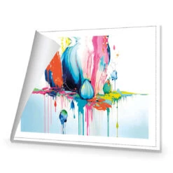 Paint Drip Buds (Rectangle) 8 Paint Drip Buds (Rectangle) -WALL ART DESGIN SALE paint drip buds rectangle canvas rolled canvas 45x30cm 572679
