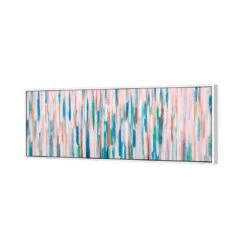 Painted Rain, Pastel (Long) 5 Painted Rain, Pastel (Long) -WALL ART DESGIN SALE painted rain pastel long canvas stretched canvas 60x20cm 555122