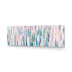 Painted Rain, Pastel (Long) 14 Painted Rain, Pastel (Long) -WALL ART DESGIN SALE painted rain pastel long canvas stretched canvas 60x20cm 642057