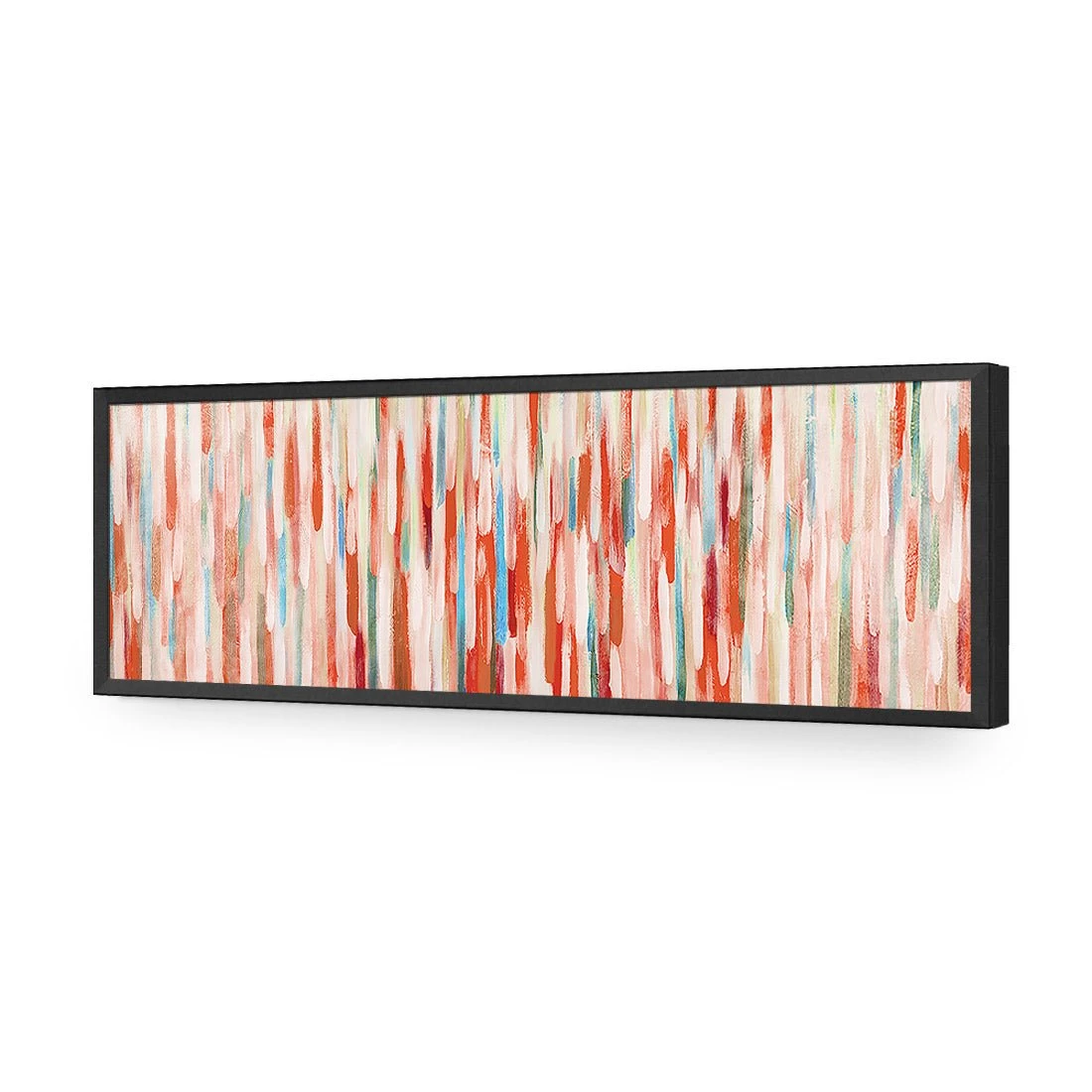Painted Rain, Rust (Long) Painted Rain, Rust (Long) -WALL ART DESGIN SALE painted rain rust long acrylic glass no border black frame 90x30cm 390282