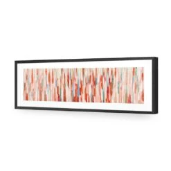 Painted Rain, Rust (Long) 10 Painted Rain, Rust (Long) -WALL ART DESGIN SALE painted rain rust long acrylic glass with border black frame 90x30cm 911727