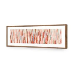 Painted Rain, Rust (Long) 13 Painted Rain, Rust (Long) -WALL ART DESGIN SALE painted rain rust long acrylic glass with border natural frame 90x30cm 852778