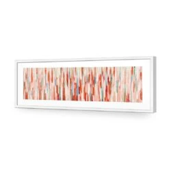 Painted Rain, Rust (Long) 11 Painted Rain, Rust (Long) -WALL ART DESGIN SALE painted rain rust long acrylic glass with border white frame 90x30cm 256199