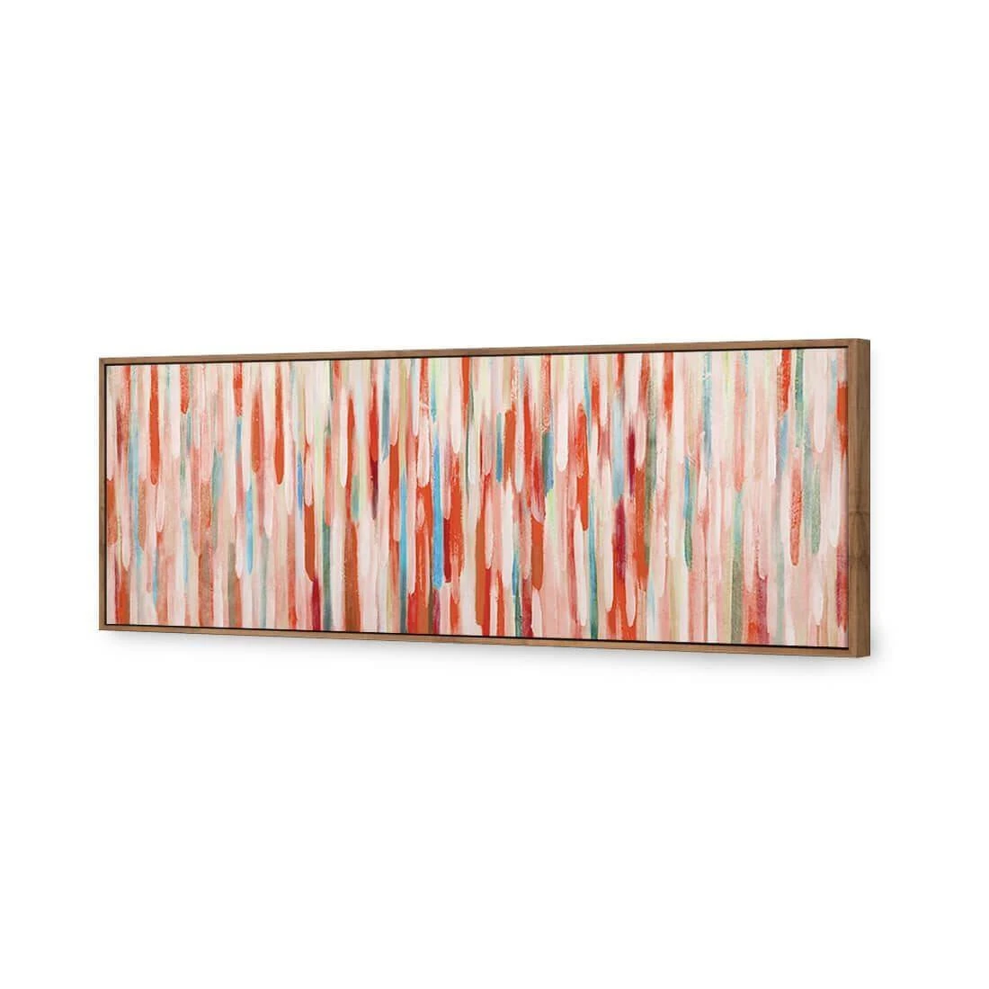 Painted Rain, Rust (Long) Painted Rain, Rust (Long) -WALL ART DESGIN SALE painted rain rust long canvas natural floating frame 60x20cm 417158