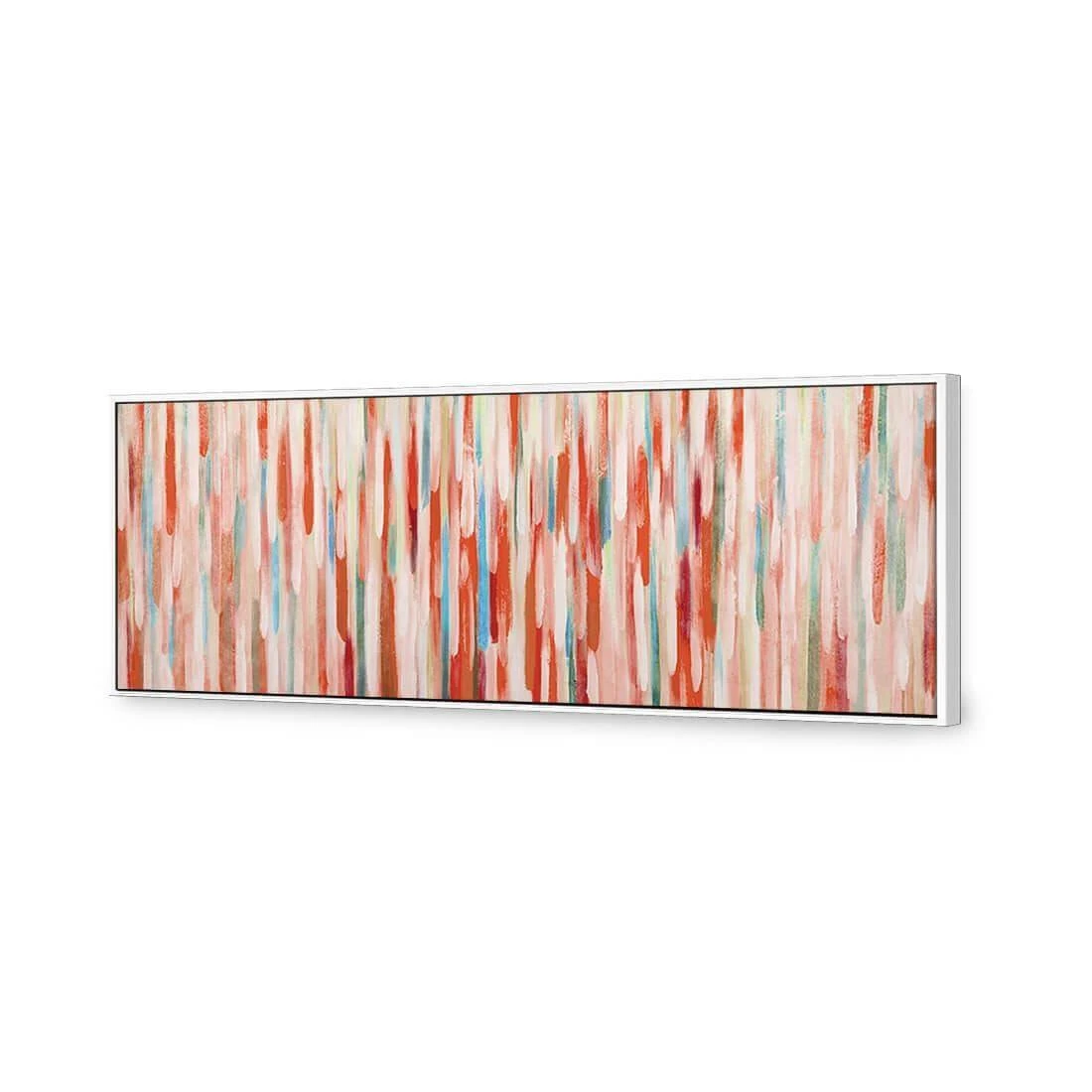 Painted Rain, Rust (Long) Painted Rain, Rust (Long) -WALL ART DESGIN SALE painted rain rust long canvas white floating frame 60x20cm 274334