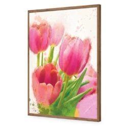 Painted Tulips 18 Painted Tulips -WALL ART DESGIN SALE painted tulips acrylic glass no border natural frame 45x30cm 247202