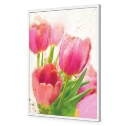 Painted Tulips 16 Painted Tulips -WALL ART DESGIN SALE painted tulips acrylic glass no border white frame 45x30cm 820863