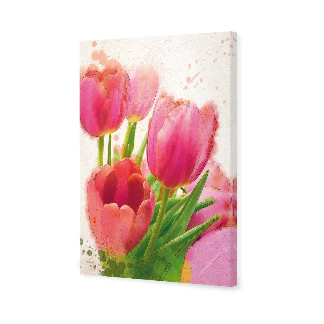Painted Tulips Painted Tulips -WALL ART DESGIN SALE painted tulips canvas stretched canvas 45x30cm 212820