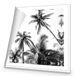 Palm Projections (Square) -WALL ART DESGIN SALE palm projections square canvas stretched canvas 37x37cm 977698