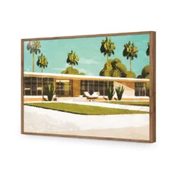 Palm Springs Impression -WALL ART DESGIN SALE palm springs impression acrylic glass no border natural frame 45x30cm 769708