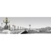Paris Bridge, Black And White With Lights (long) -WALL ART DESGIN SALE paris bridge black and white with lights long canvas stretched canvas 60x20cm 178401