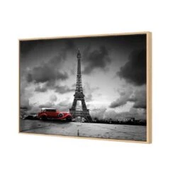 Parisian Vintage Limo (Landscape) -WALL ART DESGIN SALE parisian vintage limo landscape canvas stretched canvas 45x30cm 301805