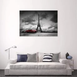 Parisian Vintage Limo (Landscape) -WALL ART DESGIN SALE parisian vintage limo landscape canvas stretched canvas 45x30cm 838767