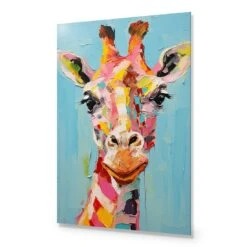 Pastel Painted Giraffe -WALL ART DESGIN SALE pastel painted giraffe acrylic glass no border no frame 45x30cm 170546