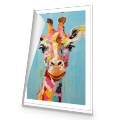 Pastel Painted Giraffe -WALL ART DESGIN SALE pastel painted giraffe canvas rolled canvas 45x30cm 775345