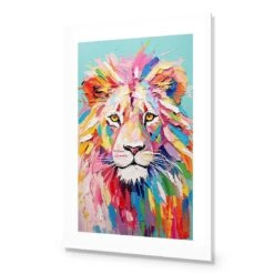 Pastel Painted Lion 9 Pastel Painted Lion -WALL ART DESGIN SALE pastel painted lion acrylic glass with border no frame 45x30cm 571426