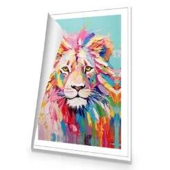 Pastel Painted Lion 8 Pastel Painted Lion -WALL ART DESGIN SALE pastel painted lion canvas rolled canvas 45x30cm 102207
