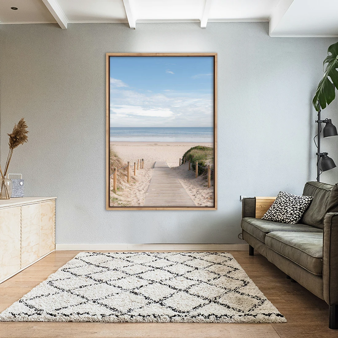Pathway To The Sea, Rectangle Canvas Art Pathway To The Sea, Rectangle Canvas Art -WALL ART DESGIN SALE pathway